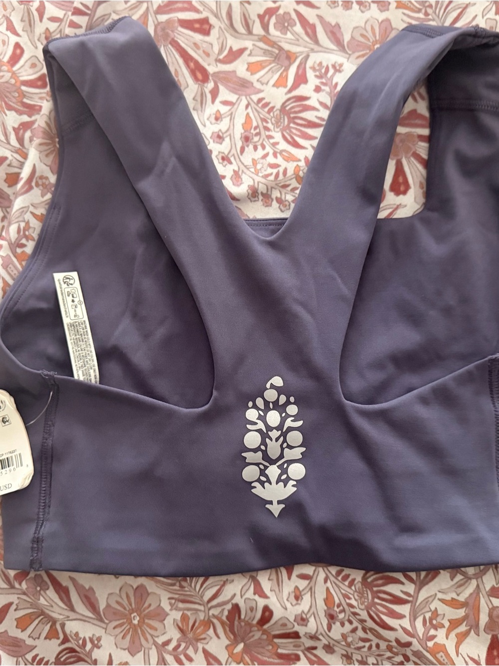 FP Movement Women's Win Win Sports Bra Size XS Graphite Purple NWT Free People